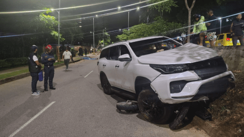 Conductor atropelló a cinco motociclistas y dejó un joven muerto en Floridablanca