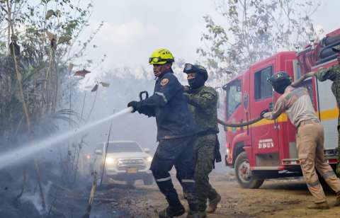 Incendio forestal en San Onofre, Sucre, ha afectado más de 1.200 hectáreas