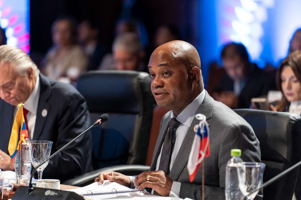 El canciller Luis Gilberto Murillo en la Asamblea General de la OEA.