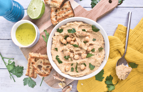 Receta: así se hace un hummus de garbanzo