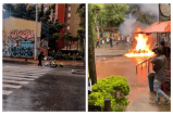 Disturbios en Universidad de Antioquia dejó tres lesionados y una moto incinerada