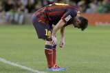Messi sufre lesión muscular en su pierna izquierda