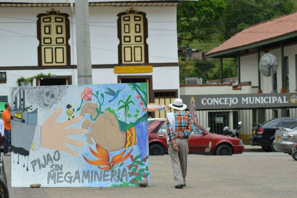 Así se veían las calles de Pijao en este día de consultas. / Cortesía Daiana González Navas