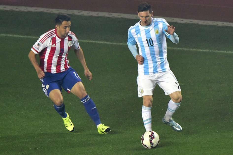 Lionel Messi, una de las figuras de Argentina contra Paraguay. Foto: AFP
