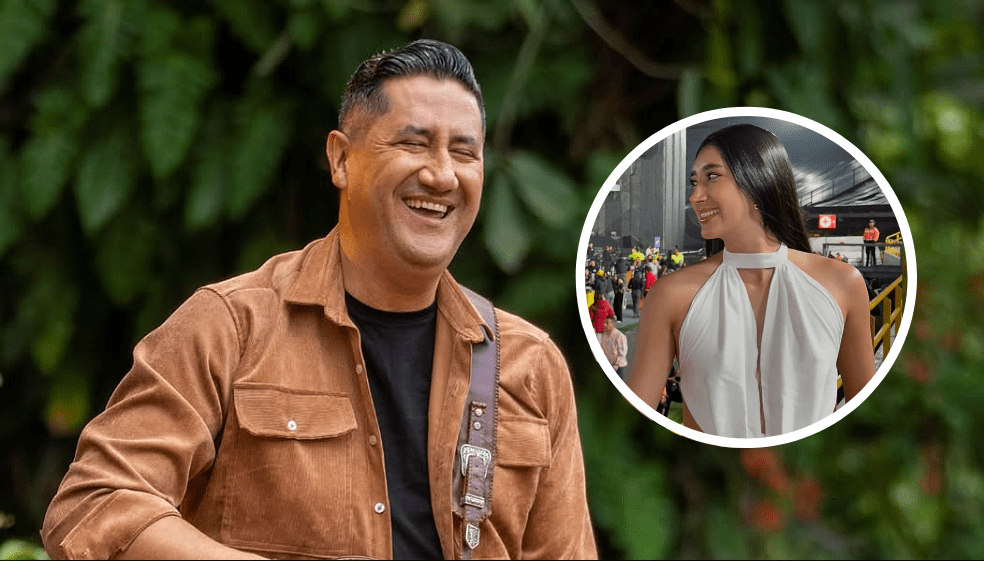 Feizar Orjuela, 'El Heredero' de la carranga, y su hija Sarah Orjuela.