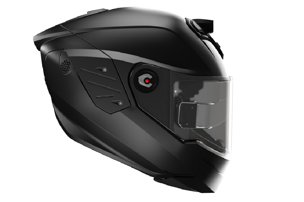 El casco incorpora una serie de cámaras, sensores y luces que lo convierten en un artefacto para mejorar la seguridad de los motociclistas.