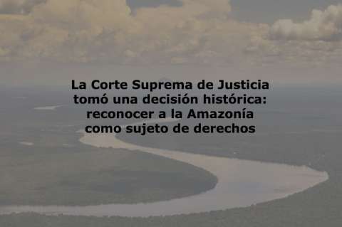 Una decisión histórica para salvar la Amazonia
