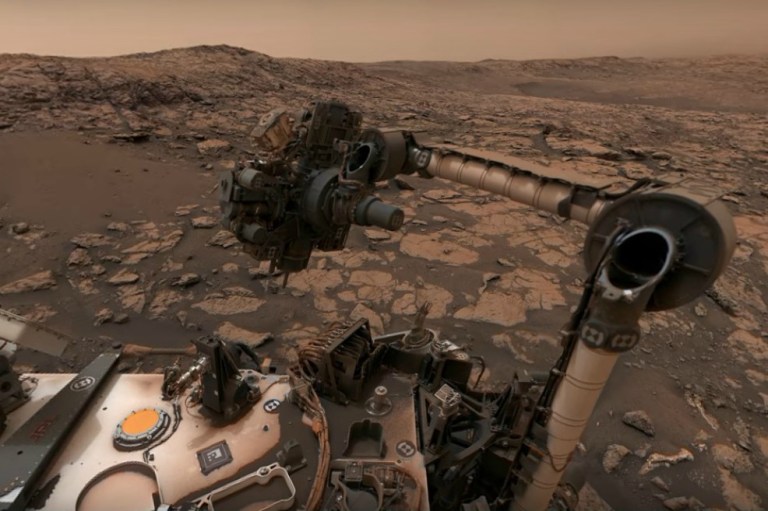 Así es la imagen de la tormenta de polvo en Marte captada por el robot Curiosity