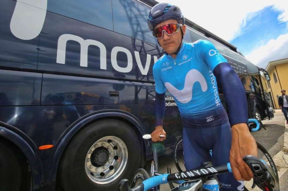 El ciclista ecuatoriano Richard Carapaz, de 26 años. / Movistar Team