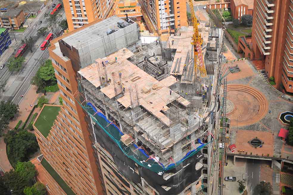 Construcción, uno de los sectores que más jalonó la economía con un 5%.