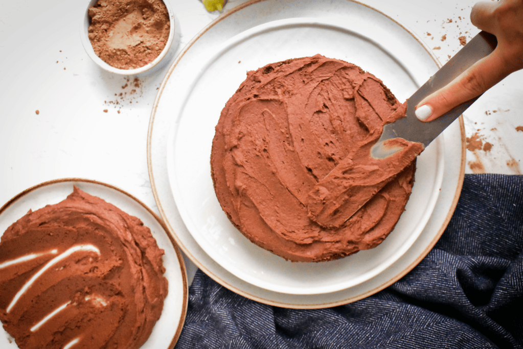 Cubierta de chocolate con aguacate