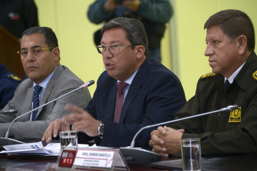 El gobierno de Ecuador revela la identidad de los dos nuevos secuestrados de Guacho. Se trata de una pareja ecuatoriana,  Efrén Villacís Gómez y Kathy Vanesa Velasco Pinargote.  / AFP