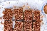Barras crocantes de chocolate, sin azúcar refinada