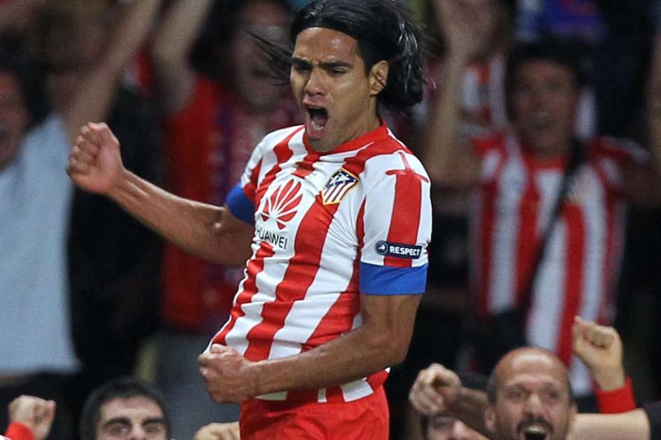 Falcao García, delantero del Atlético de Madrid. Foto: AFP
