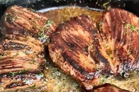Receta para preparar cabecita de lomo con cilantro, ajo y limón