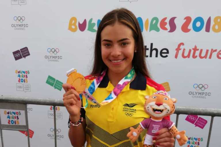 Gabriela Rueda, la primera medallista olímpica del patinaje colombiano