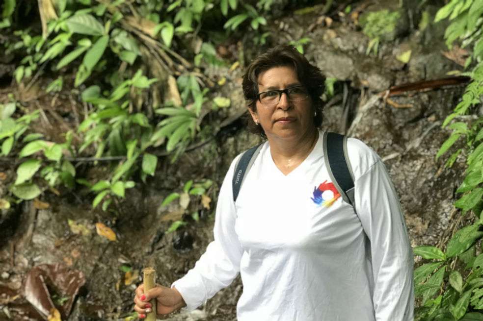 Hoy es la administradora su finca en la vereda La Cajita, en Cali, en la que recoge el fruto de 8.000 plantas de café. / Archivo particular