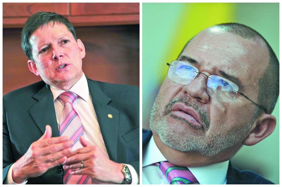 A la izquierda, Wilson Ruiz, exmagistrado del Consejo Superior de la Judicatura. A la derecha, Carlos Ardila Ballesteros, excongresista del Partido Liberal. / Archivo