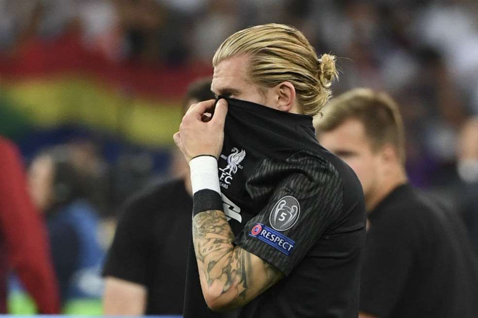 Karius, arquero del Liverpool. / AFP