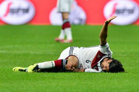 Khedira sufrió una grave lesión y se puede perder el Mundial 2014
