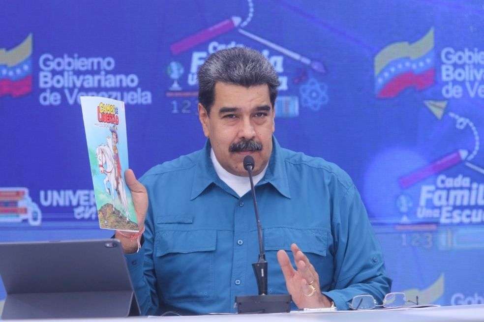 El presidente venezolano, Nicolás Maduro, en un acto de gobierno con militares.