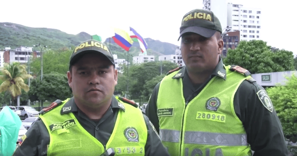 Tomada del video de la Policía Cali.