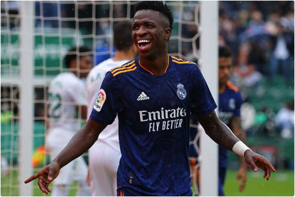 El brasileño Vinicius Jr. fue la figura del Real Madrid en el triunfo ante Elche.