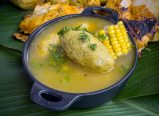 Cómo preparar chorotas rellenas de carne de cerdo para el sancocho