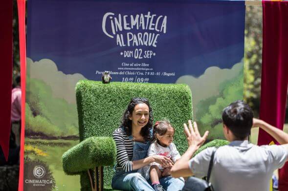 En el espacio: Parque Cinemateca, podrán disfrutar de las actividades al aire libre: pícnic literario, domo y telescopio del Planetario de Bogotá. / Cortesía