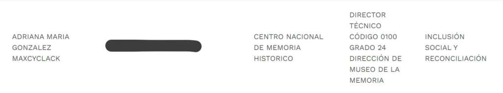 Así aparece la hoja de vida de González en la página de Presidencia.