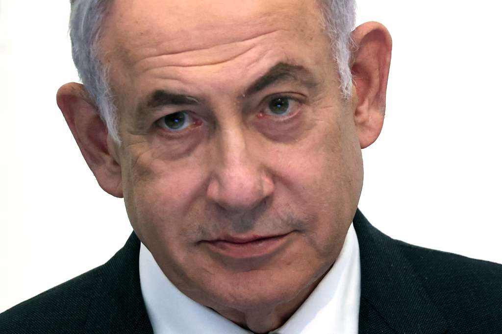 Jerusalem (Undefined), 05/06/2024.- Israeli Prime Minister Benjamin Netanyahu attends a Cabinet meeting at the Bible Lands Museum in Jerusalem, 05 June 2024. (Jerusalén) EFE/EPA/GIL COHEN-MAGEN / POOL