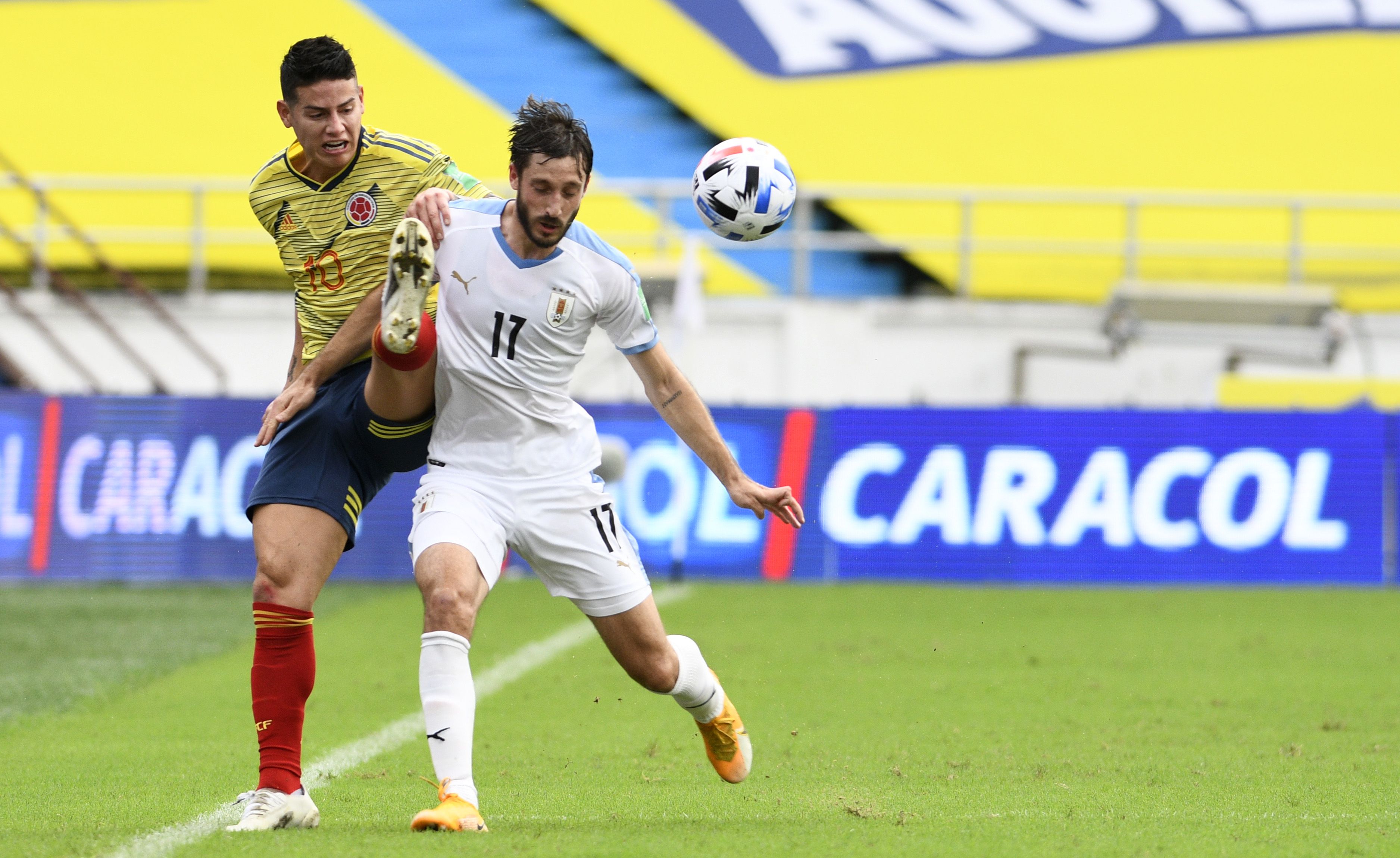 El encuentro por Eliminatorias más reciente entre colombianos y uruguayos en Barranquilla, fue una goleada 0-3 a favor de los visitantes.