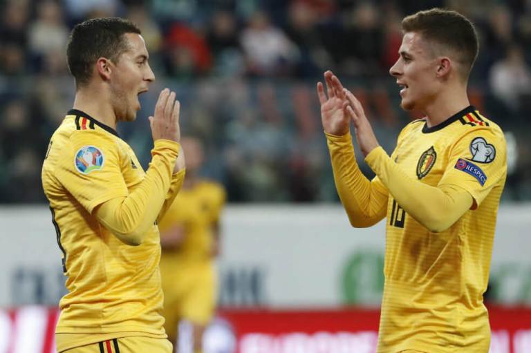 De la mano de los Hazard, Bélgica goleo a Rusia en San Petersburgo
