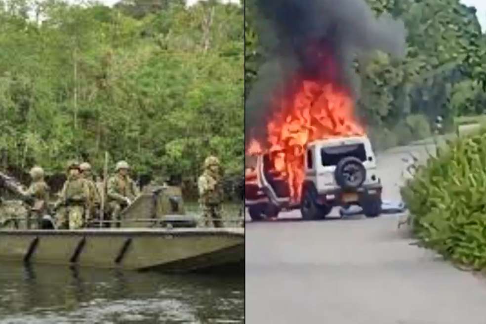 Continúa la ola de violencia: tres militares heridos en Buenaventura y un civil asesinado en Corinto, Cauca.