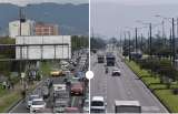 En fotos: así se vieron los puntos más caóticos de Bogotá sin carros