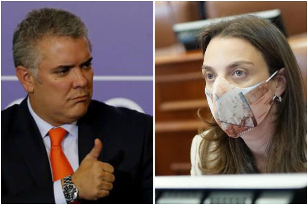 Karen Abudinen e Iván Duque