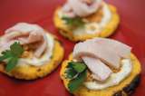 Cómo hacer montaditos de jamón de pavo