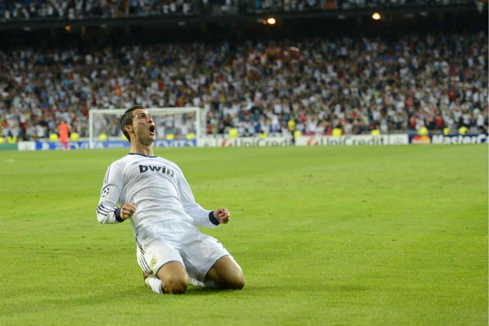 Cristiano Ronaldo celebró a rabiar el tanto del triunfo del Real Madrid. / AFP