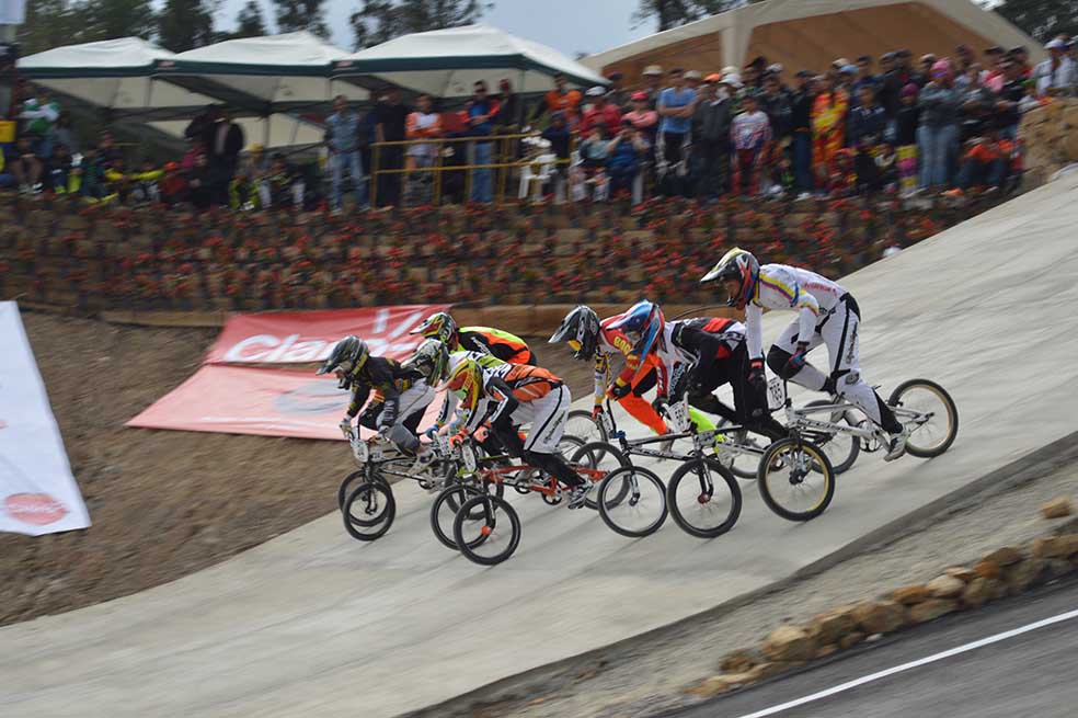 Final del Torneo Nacional de BMX en la primera pista supercrós de Colombia, en Ubaté. / Foto: María Alejandra Castaño C.