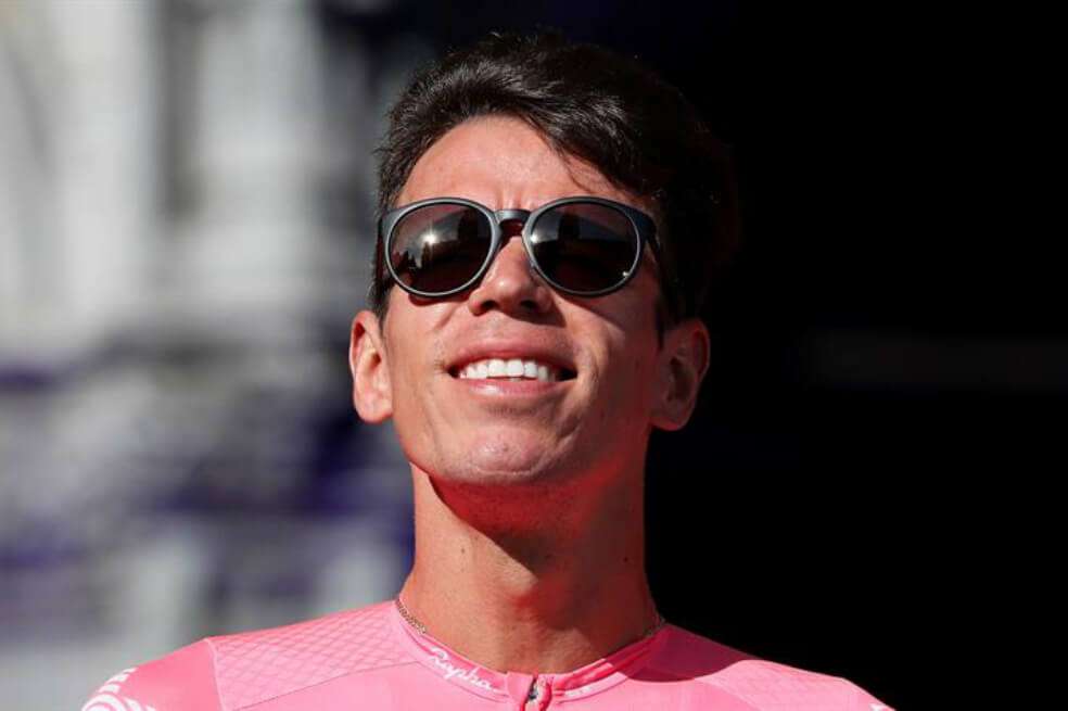Urán, sonriente durante el Tour de Francia. / EFE