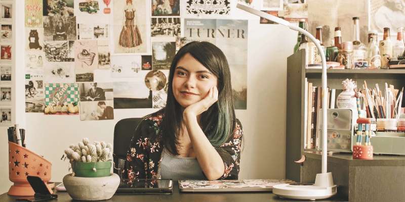 Ana Sofía Goyes estudió comunicación audiovisual y multimedios, pero dice que en la actualidad el dibujo es su "herramienta principal de comunicación".