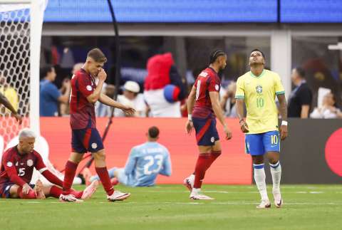 Empate con sabor a derrota para Brasil: no pudo con Costa Rica en la Copa América