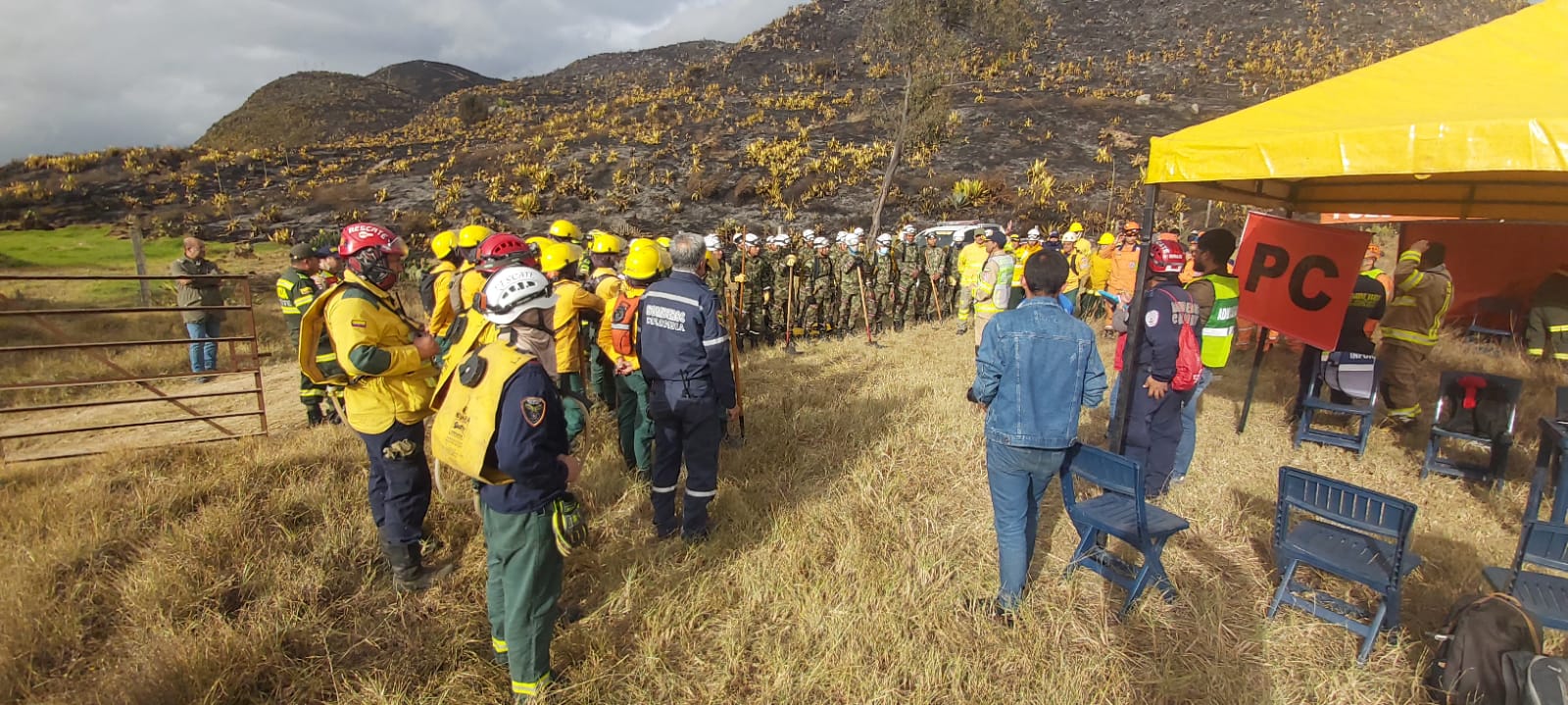 Por el momento se desconocen las causas del incendio en Mosquera.