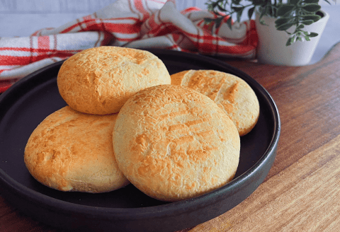 Receta de pandebonos en  “air fryer” para empezar el año