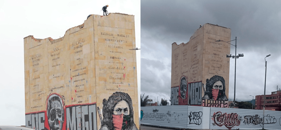 MinDefensa pide a Alcaldía de Bogotá conservar el monumento a Los Héroes