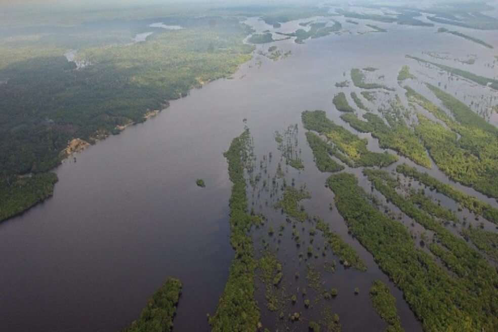 Fotografía aérea de la Amazonía. Imagen de archivo. EFE/Marcelo Sayao
