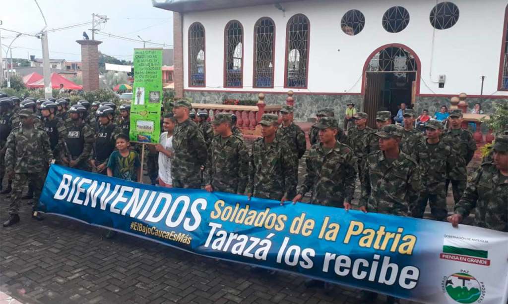 Ejército en Tarazá