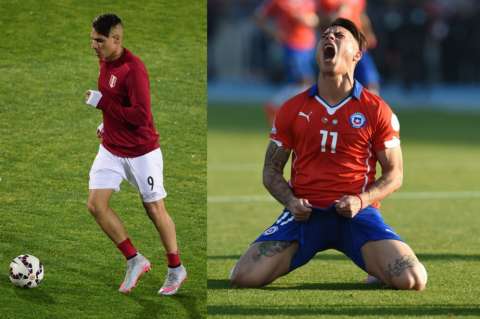 Guerrero y Vargas, goleadores de América