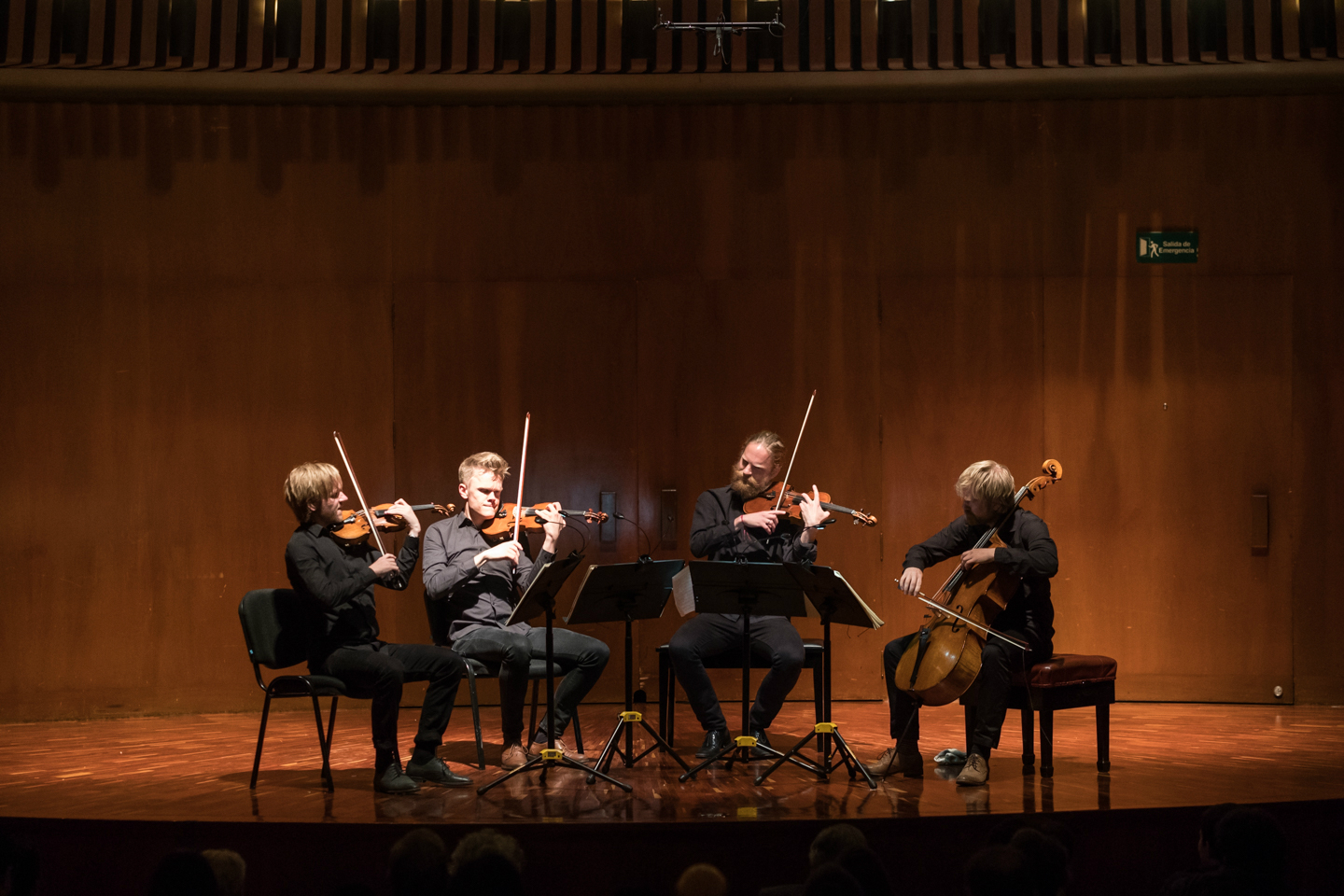 El Cuarteto Danés interpretó en Colombia música de Haydn, Schnittke y Beethoven. / Gabriel Rojas © Banco de la República