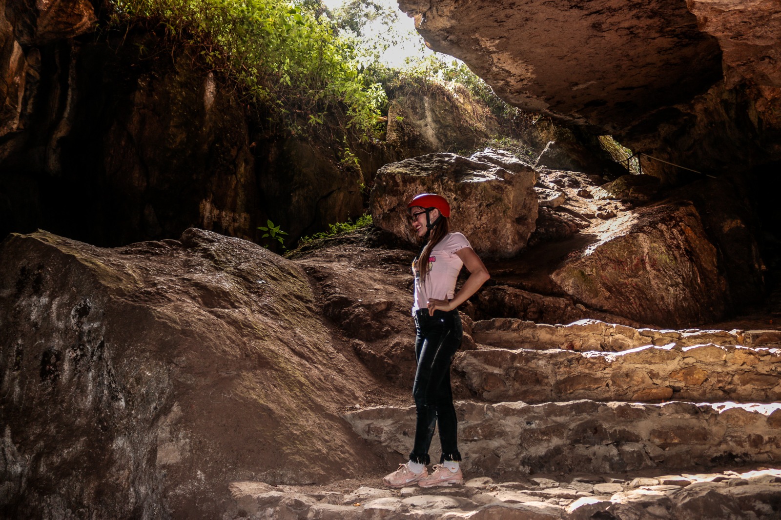 El turismo de aventura es una de las experiencias infaltables en Zapatoca, en las cuevas del Nitro.